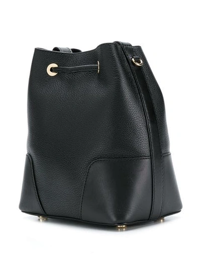 Shop Michael Michael Kors Cary Small Bucket Bag In Black