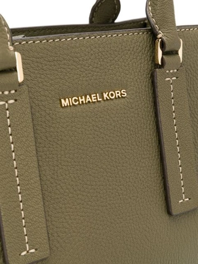 Shop Michael Kors Alessa Tote Bag In Green