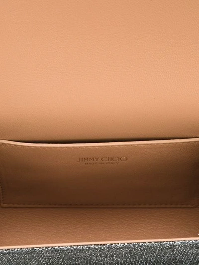Shop Jimmy Choo Bow Clutch - Grey