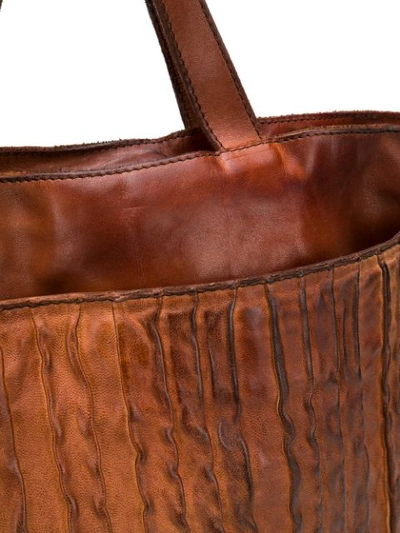 Shop Numero 10 Textured Shoulder Bag In Brown
