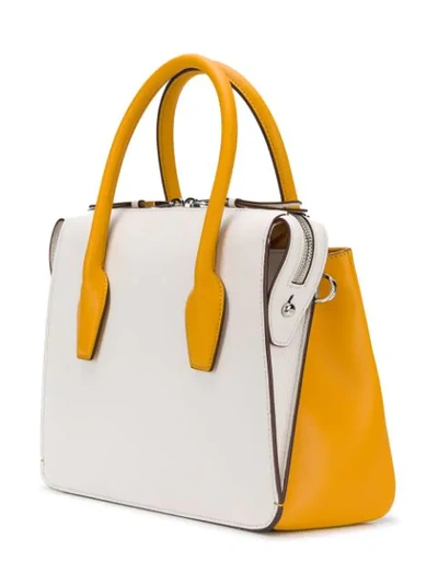 Shop Tod's Small Tote Bag In Yellow