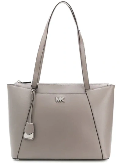 Shop Michael Michael Kors Maddie Tote Bag In Grey