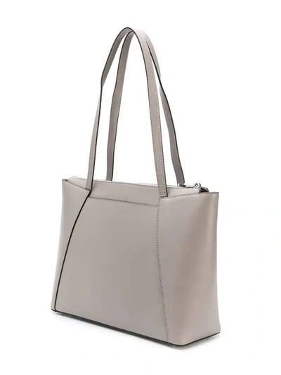 Shop Michael Michael Kors Maddie Tote Bag In Grey