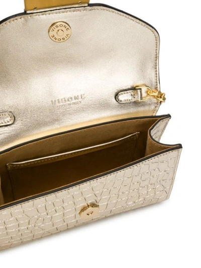 Shop Visone Mila Shoulder Bag - Gold
