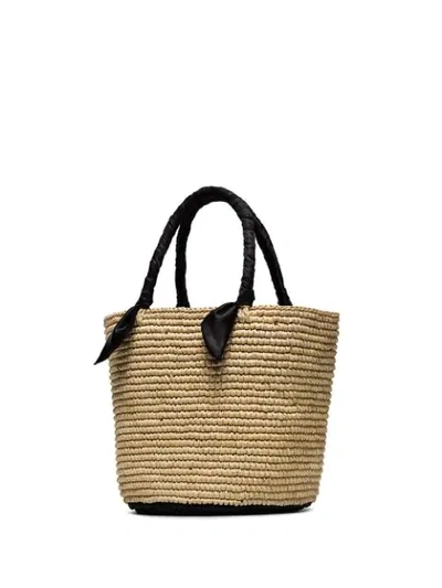 Shop Sensi Studio Medium Woven Basket Bag In Neutrals