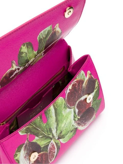 Shop Dolce & Gabbana Fig Print Tote Bag In Pink
