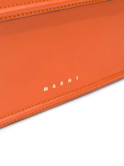 Shop Marni Trunk Shoulder Bag In Orange