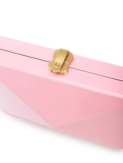 Shop Rocio Square Shaped Clutch Bag In Pink