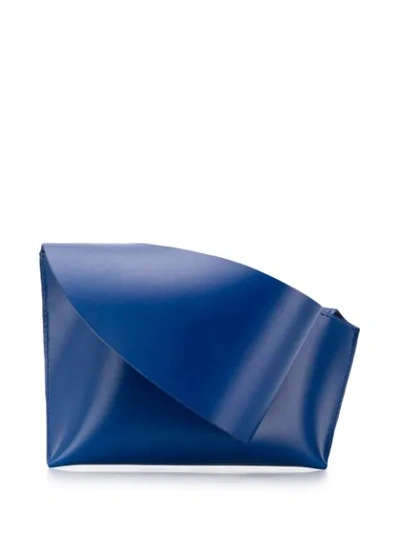 Shop Venczel Reiera Clutch Bag In Blue