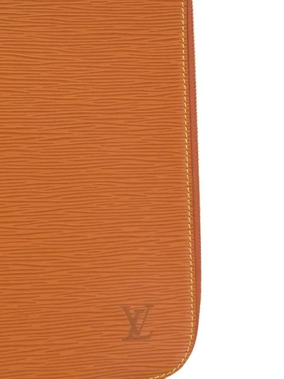 Pre-owned Louis Vuitton 纹理小手包 In Brown