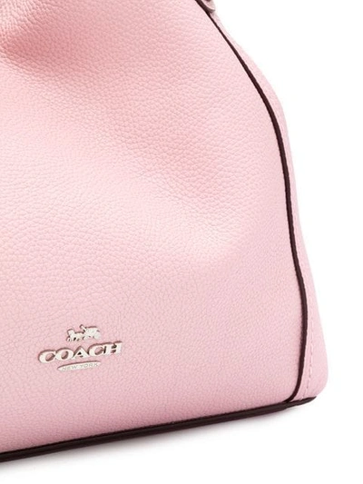 Shop Coach Logo Plaque Crossbody Bag In Pink