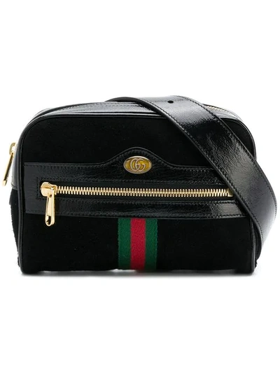 Shop Gucci Ophidia Small Belt Bag In Black