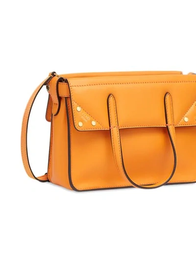 Shop Fendi Flip Mini Handbag In Orange