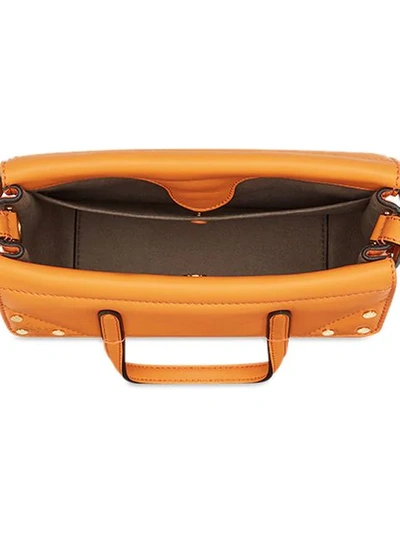 Shop Fendi Flip Mini Handbag In Orange