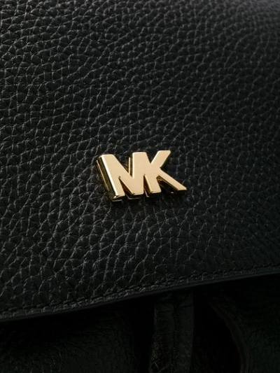 Shop Michael Michael Kors Wide Shaped Backpack In Black
