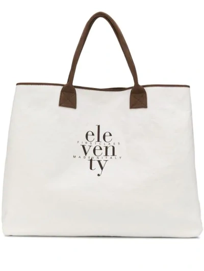Shop Eleventy Donna Tote Bag - White