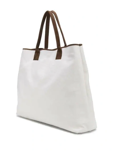Shop Eleventy Donna Tote Bag - White