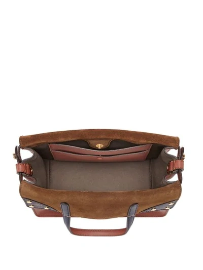 Shop Fendi Medium Flip Shoulder Bag In Brown