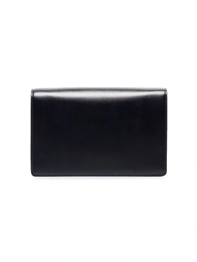 Shop Saint Laurent Blue Bellechase Medium Leather Shoulder Bag