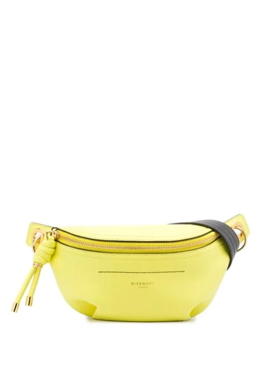 Shop Givenchy Zipped Belt Bag In Yellow