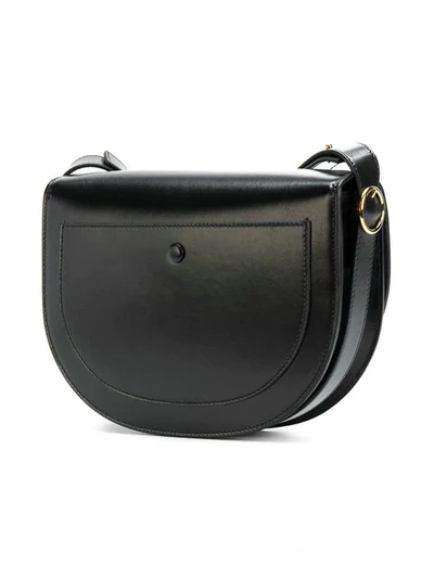 Shop Victoria Beckham Half Moon Shoulder Bag In Black