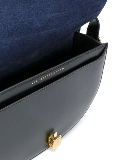 Shop Victoria Beckham Half Moon Shoulder Bag In Black