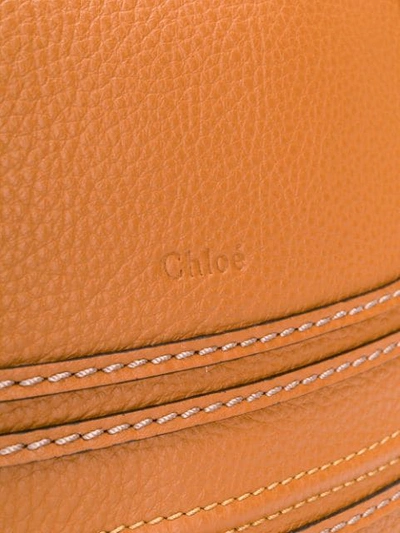 Shop Chloé Marcie Tote Bag In Brown