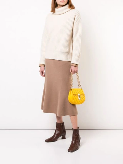 Shop Chloé Mini Drew Bijou Bag In Yellow