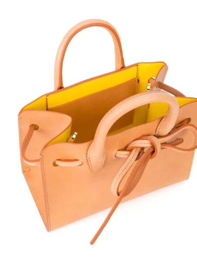 Shop Mansur Gavriel Mini Mini Sun Bag In Brown