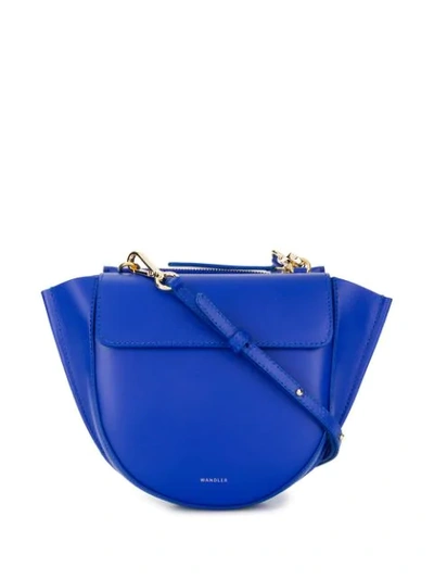 Shop Wandler Hortensia Mini Bag In Blue