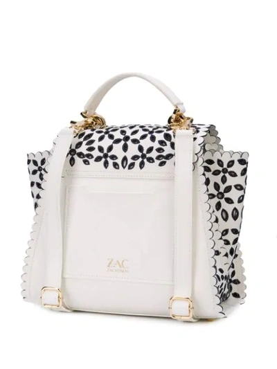 Shop Zac Zac Posen Eartha Convertible Backpack In White