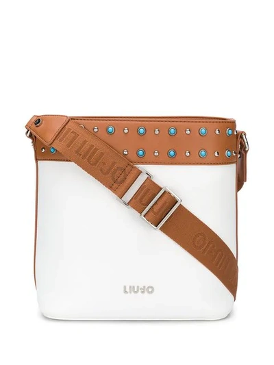 Shop Liu •jo Liu Jo Embellished Bucket Bag - White
