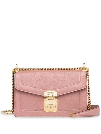Shop Miu Miu Miu Confidential Shoulder Bag In Pink
