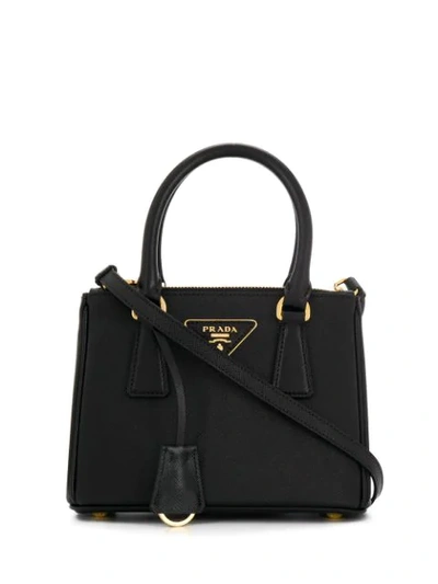 Prada Galleria Mini Bag In F0002 Black