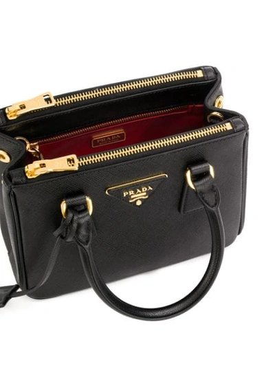 Shop Prada Galleria Mini Bag In F0002 Black