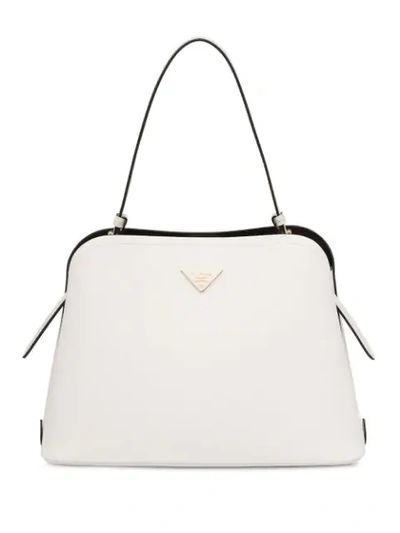 Shop Prada Promenade Shoulder Bag In White