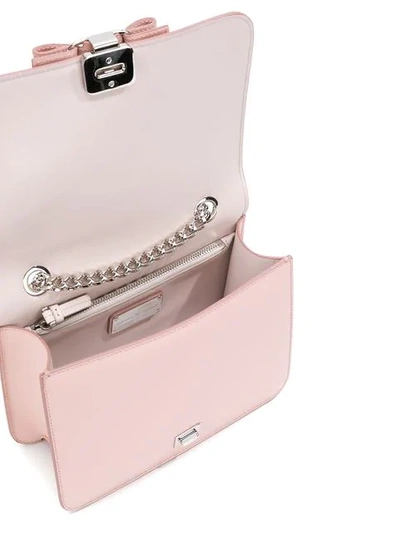 Shop Ferragamo Small Vara Bow Bag In Pink