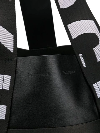 PROENZA SCHOULER EAST/WEST帆布托特包 - 黑色