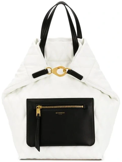 Shop Givenchy Duo Backpack In White