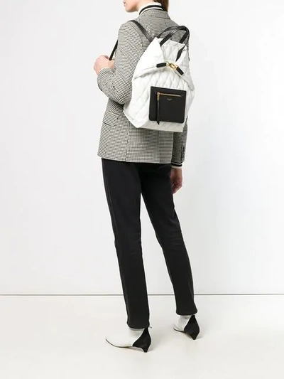 Shop Givenchy Duo Backpack In White