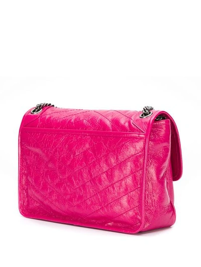 Shop Saint Laurent Niki Shoulder Bag In 5643 Freesia