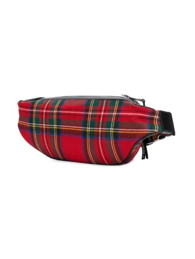 Shop Marc Jacobs Tartan Sport Belt Bag In Red