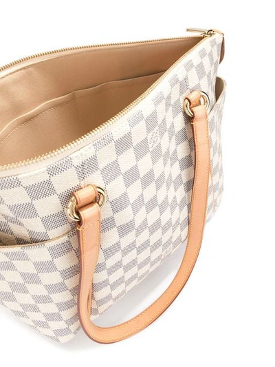 Pre-owned Louis Vuitton Totally Pm Azur Tote Bag In White