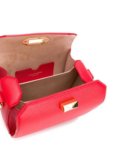 Shop Alexander Mcqueen Box Bag In Red