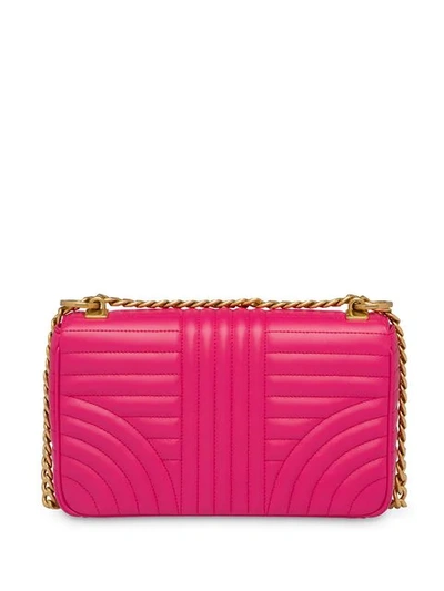 Shop Prada Diagramme Medium Leather Bag In Pink