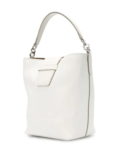 Shop Jimmy Choo Madeline Bucket Bag In White