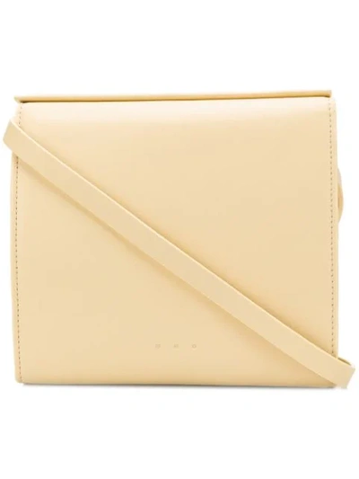 Shop Aesther Ekme Box Clutch Bag In Yellow