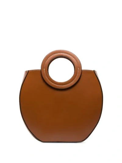 Shop Staud Frida Curved Tote In Brown