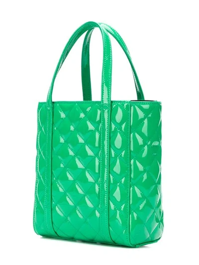 Shop Balenciaga Everyday Xs Quilted Tote Bag In Green