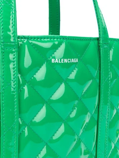 Shop Balenciaga Everyday Xs Quilted Tote Bag In Green